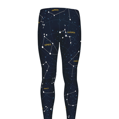 Constellation Sky Map Print Men's leggings