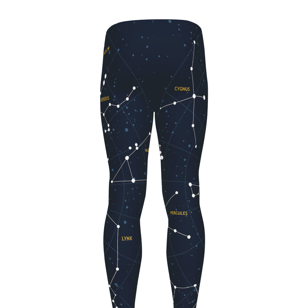 Constellation Sky Map Print Men's leggings