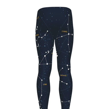 Constellation Sky Map Print Men's leggings