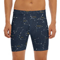 Constellation Sky Map Print Men's Long Boxer Briefs
