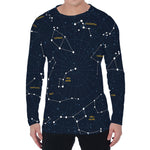 Constellation Sky Map Print Men's Long Sleeve T-Shirt