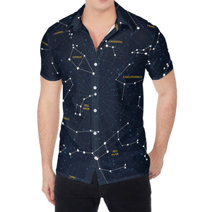 Constellation Sky Map Print Men's Shirt