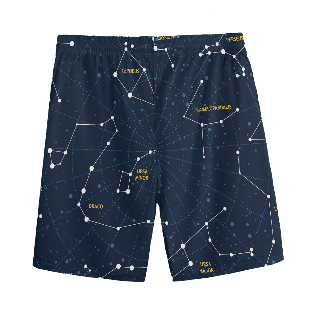 Constellation Sky Map Print Men's Sports Shorts