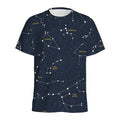 Constellation Sky Map Print Men's Athletic T-Shirt