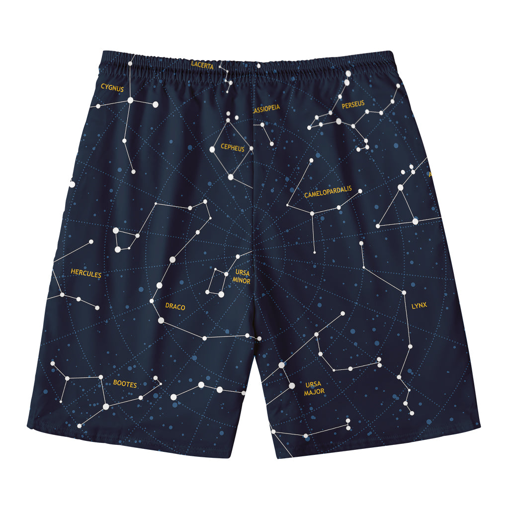 Constellation Sky Map Print Men's Swim Trunks