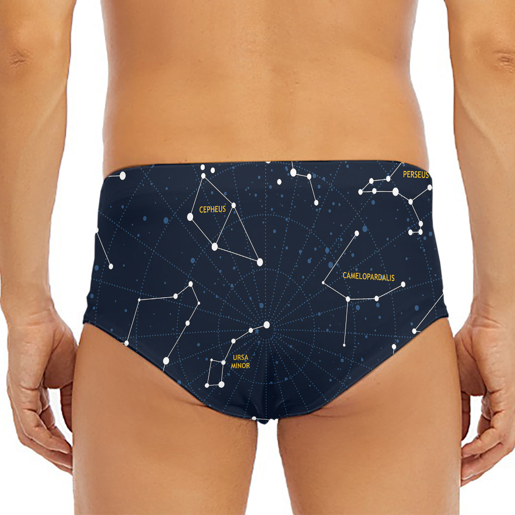 Constellation Sky Map Print Men's Triangle Swim Briefs