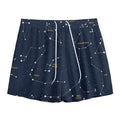 Constellation Sky Map Print Mesh Shorts