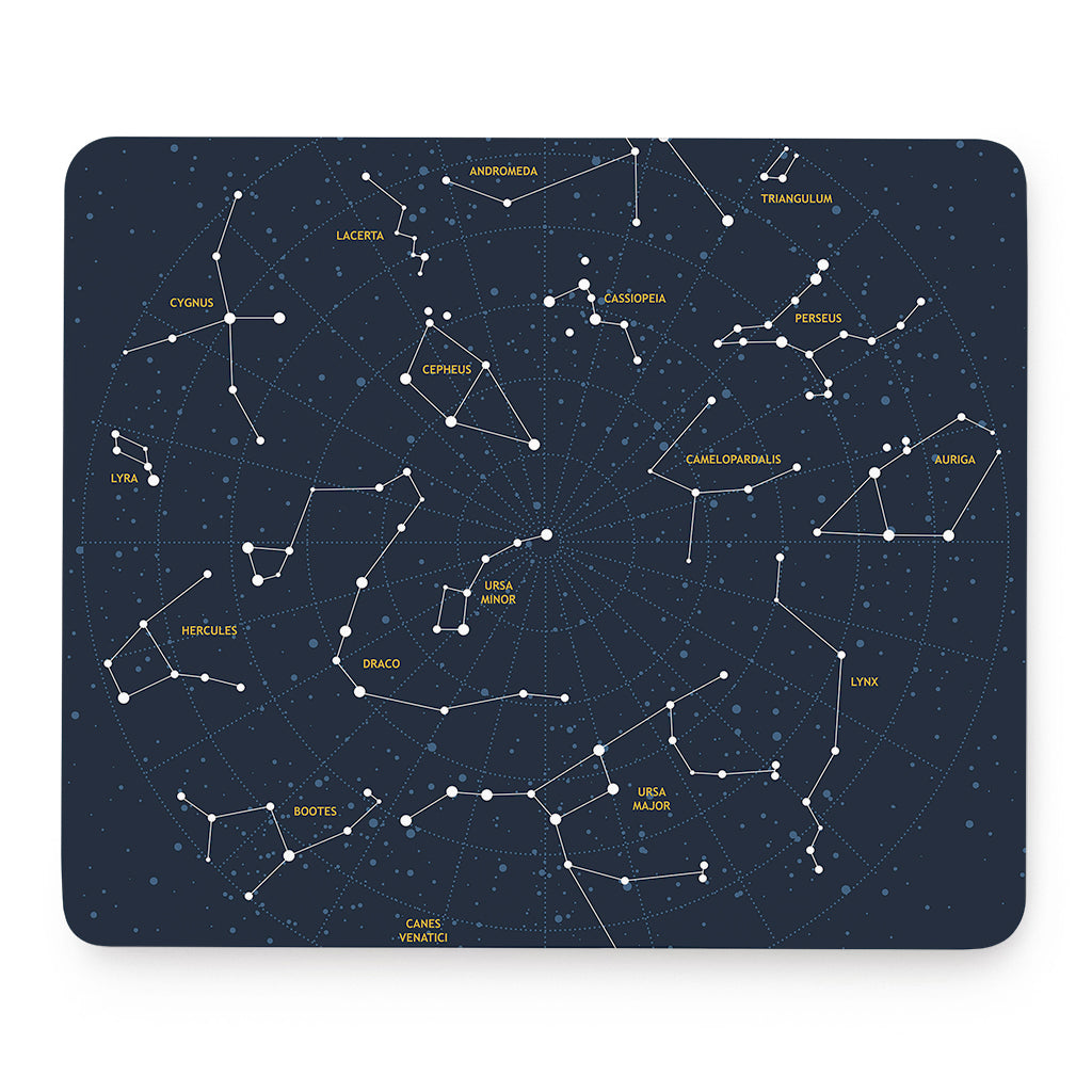 Constellation Sky Map Print Mouse Pad