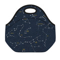 Constellation Sky Map Print Neoprene Lunch Bag