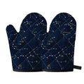 Constellation Sky Map Print Oven Mitts