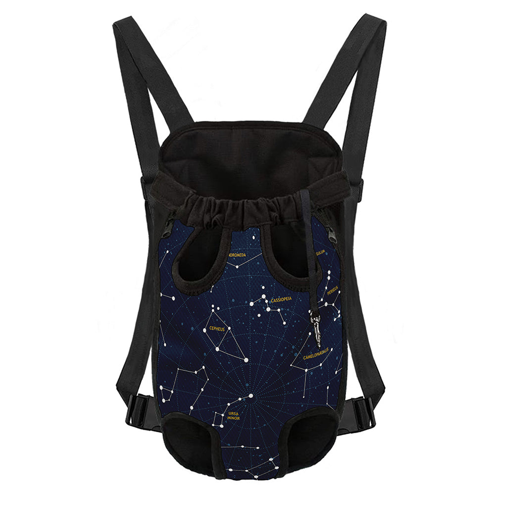 Constellation Sky Map Print Pet Carrier Backpack