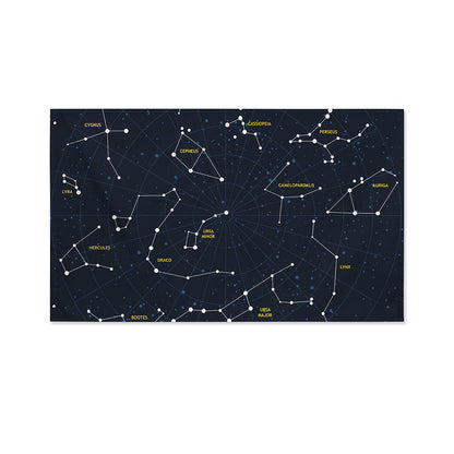 Constellation Sky Map Print Polyester Flag