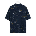 Constellation Sky Map Print Rayon Hawaiian Shirt