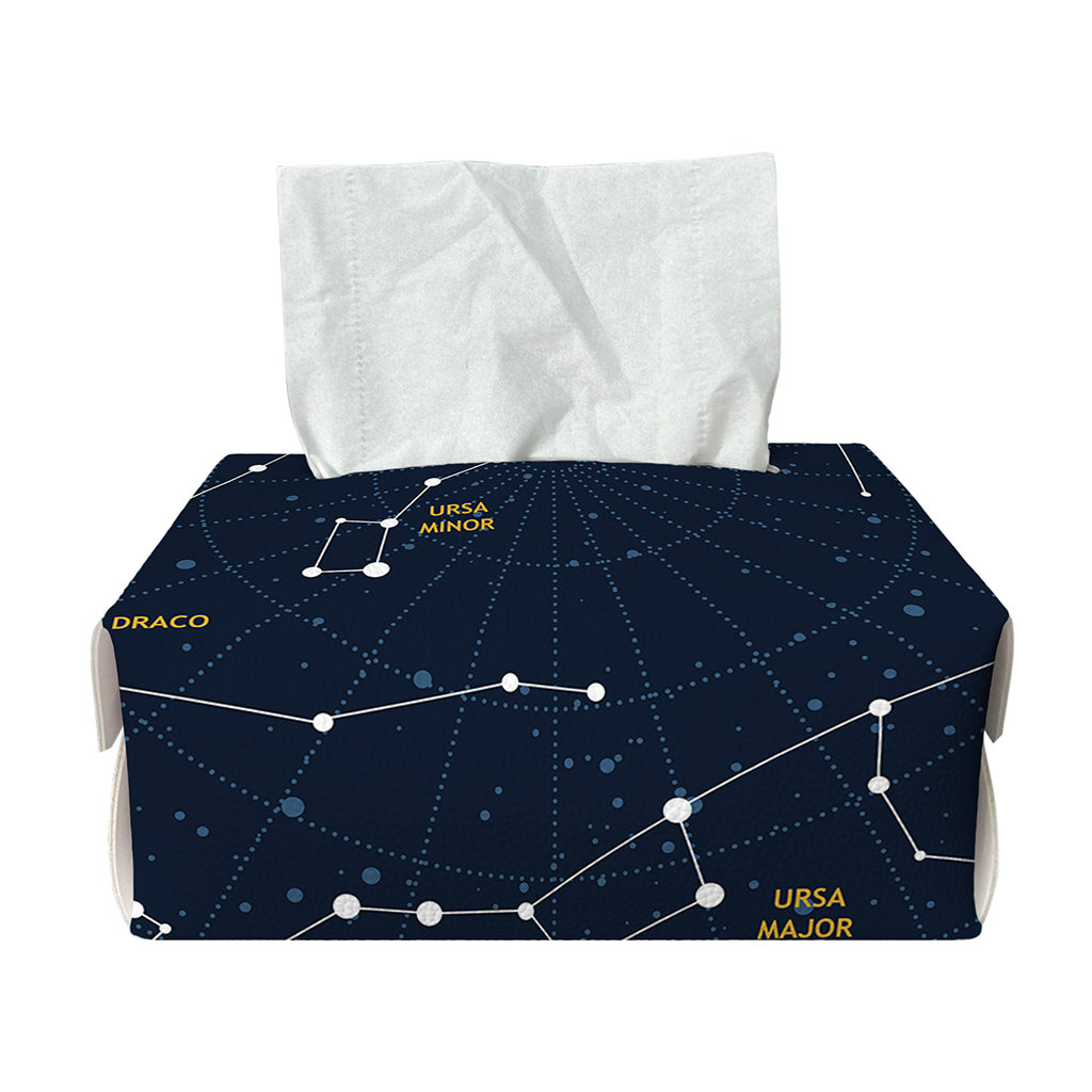 Constellation Sky Map Print Rectangle Tissue Box Cover