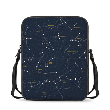 Constellation Sky Map Print Rectangular Crossbody Bag