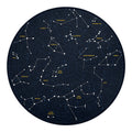 Constellation Sky Map Print Round Blanket