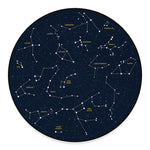 Constellation Sky Map Print Round Floor Mat