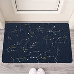 Constellation Sky Map Print Rubber Doormat
