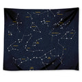 Constellation Sky Map Print Tapestry