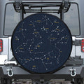 Constellation Sky Map Print Tire Cover