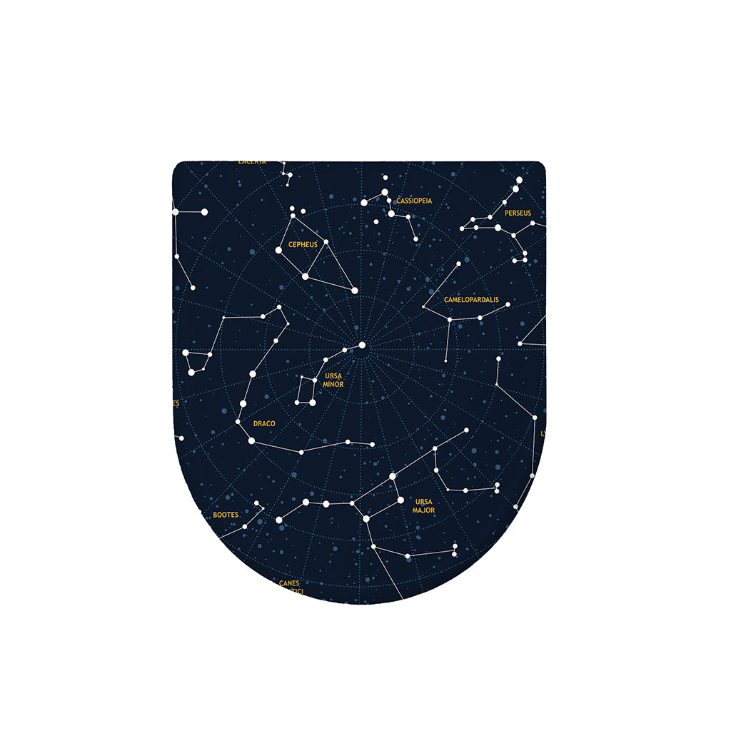 Constellation Sky Map Print Toilet Lid Cover