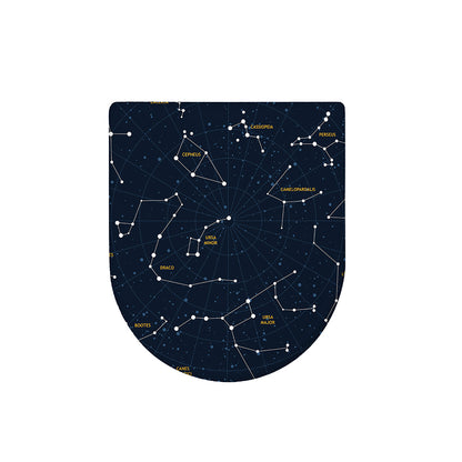 Constellation Sky Map Print Toilet Lid Cover