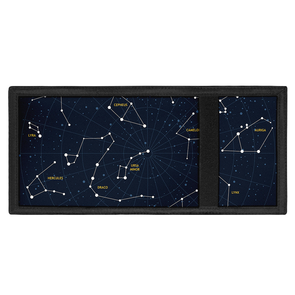Constellation Sky Map Print Trifold Wallet