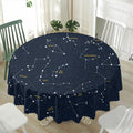 Constellation Sky Map Print Waterproof Round Tablecloth