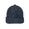 Constellation Sky Map Print White Mesh Trucker Hat