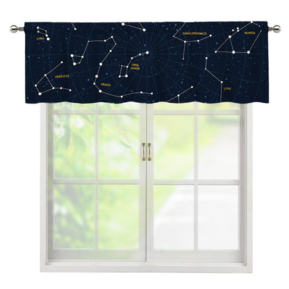 Constellation Sky Map Print Window Valance