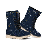 Constellation Sky Map Print Winter Boots
