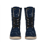 Constellation Sky Map Print Winter Boots