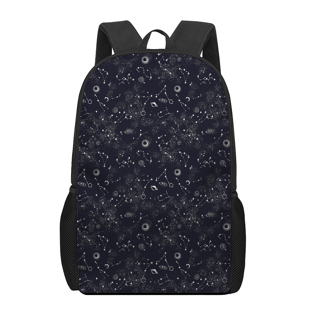 Constellation Space Pattern Print 17 Inch Backpack