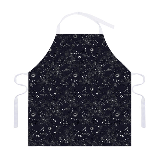 Constellation Space Pattern Print Adjustable Apron