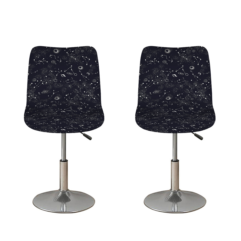 Constellation Space Pattern Print Bar Stool Covers