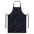 Constellation Space Pattern Print Bib Apron With Pocket