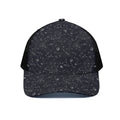 Constellation Space Pattern Print Black Mesh Trucker Hat