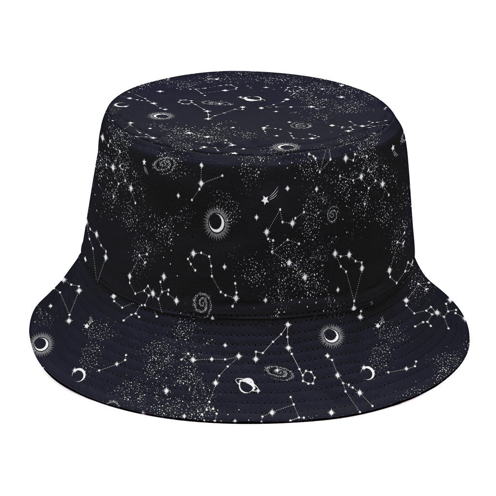 Constellation Space Pattern Print Bucket Hat