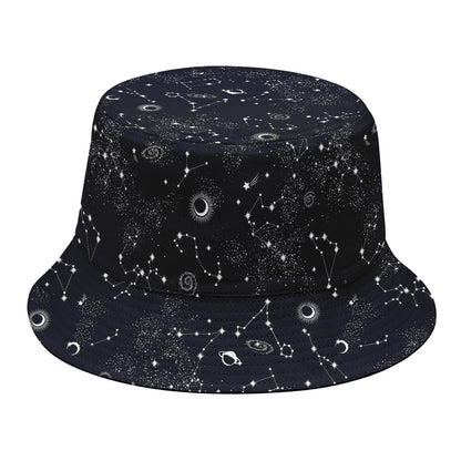 Constellation Space Pattern Print Bucket Hat