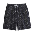 Constellation Space Pattern Print Cotton Shorts