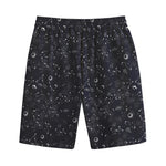 Constellation Space Pattern Print Cotton Shorts
