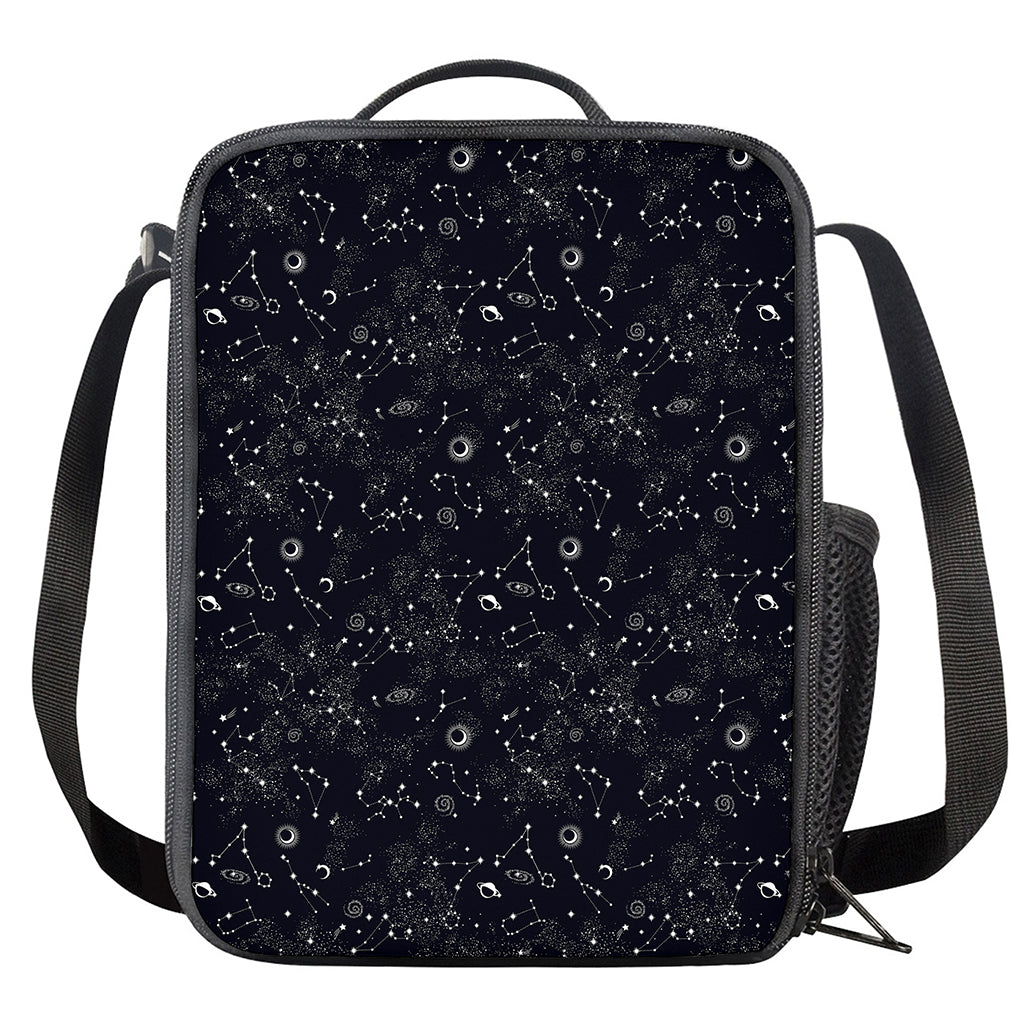 Constellation Space Pattern Print Crossbody Lunch Bag