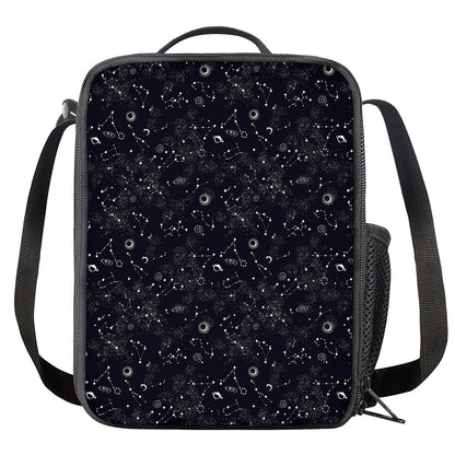 Constellation Space Pattern Print Crossbody Lunch Bag