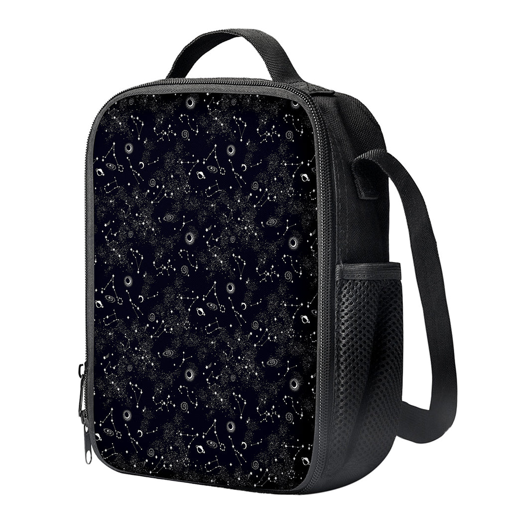 Constellation Space Pattern Print Crossbody Lunch Bag