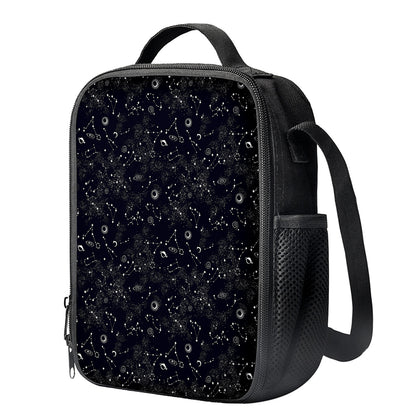Constellation Space Pattern Print Crossbody Lunch Bag