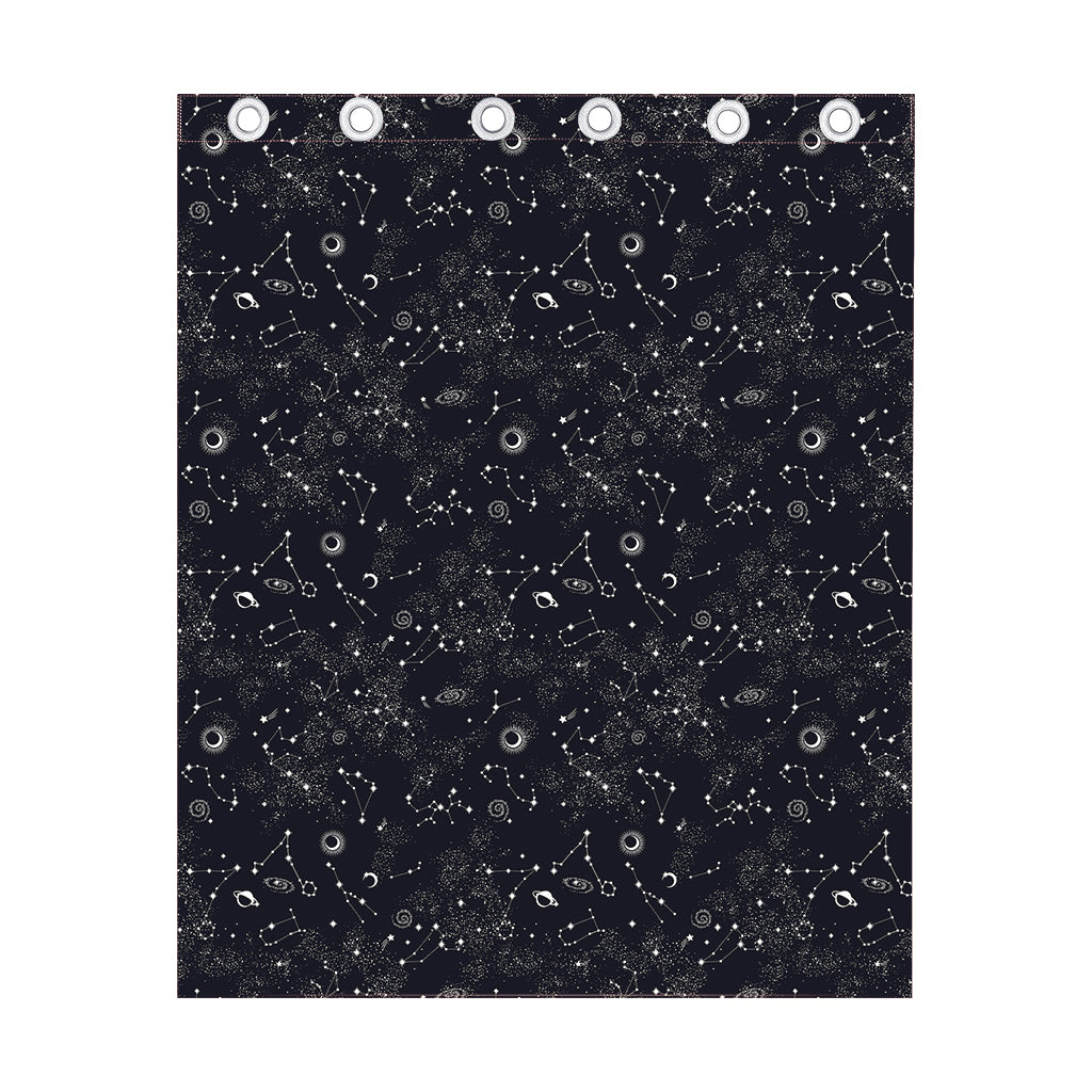 Constellation Space Pattern Print Curtain