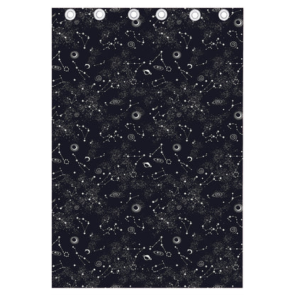 Constellation Space Pattern Print Curtain
