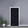 Constellation Space Pattern Print Door Sticker