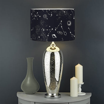 Constellation Space Pattern Print Drum Lamp Shade