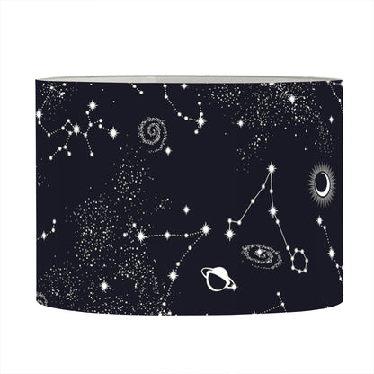 Constellation Space Pattern Print Drum Lamp Shade